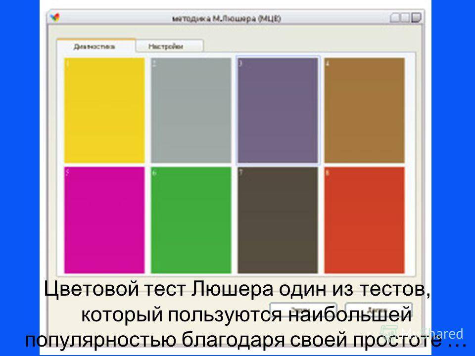 Люшер макс презентация