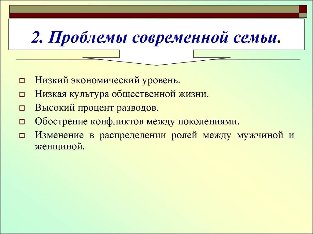 Психологические особенности современной семьи презентация