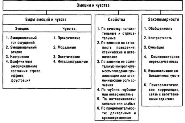 Сущность, функции и виды чувств и эмоций