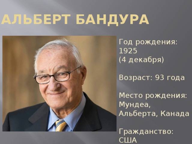 Бандура альберт