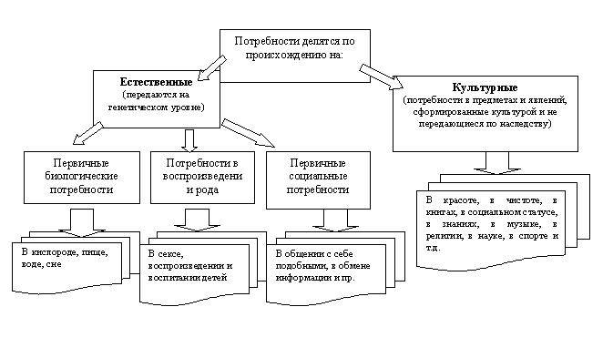 Схема потребности человека